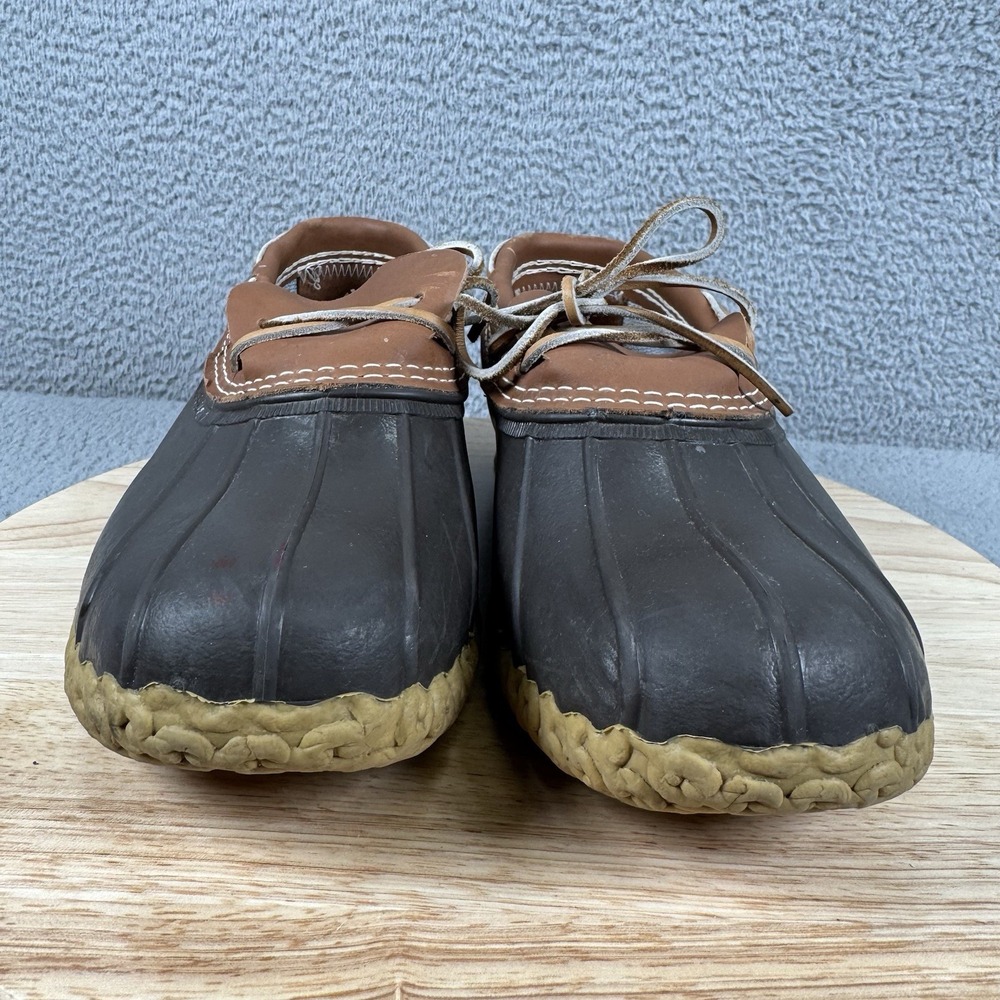 LL Bean Duck Boots Mens Size 12 M Low Top Rain Rubber USA Made Maine 175061 - Picture 2 of 11